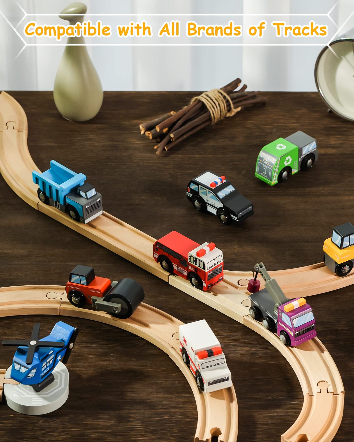 Train Set Accessories , Toy cars (10 pcs)-4