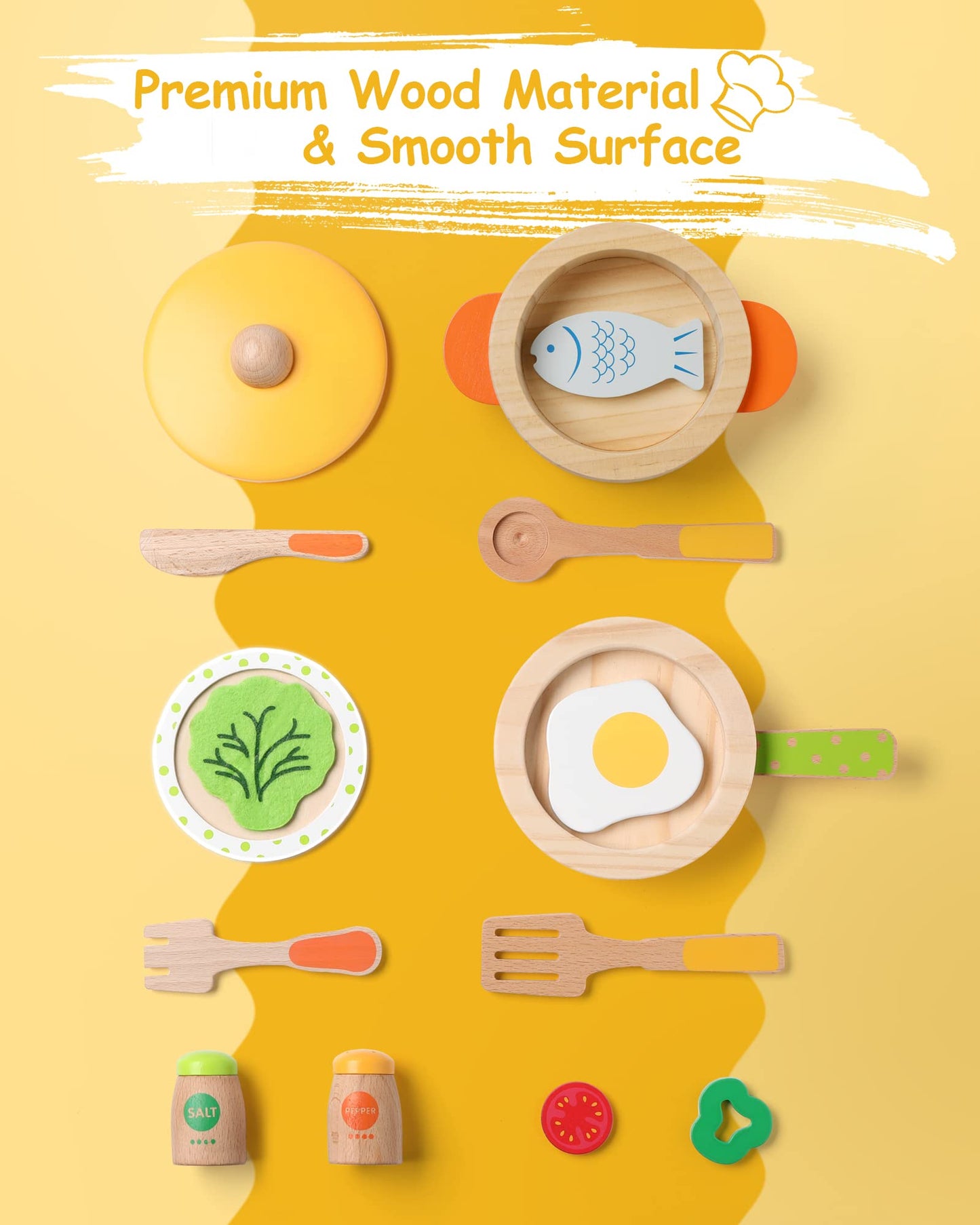 Wooden Kitchen Playset-4