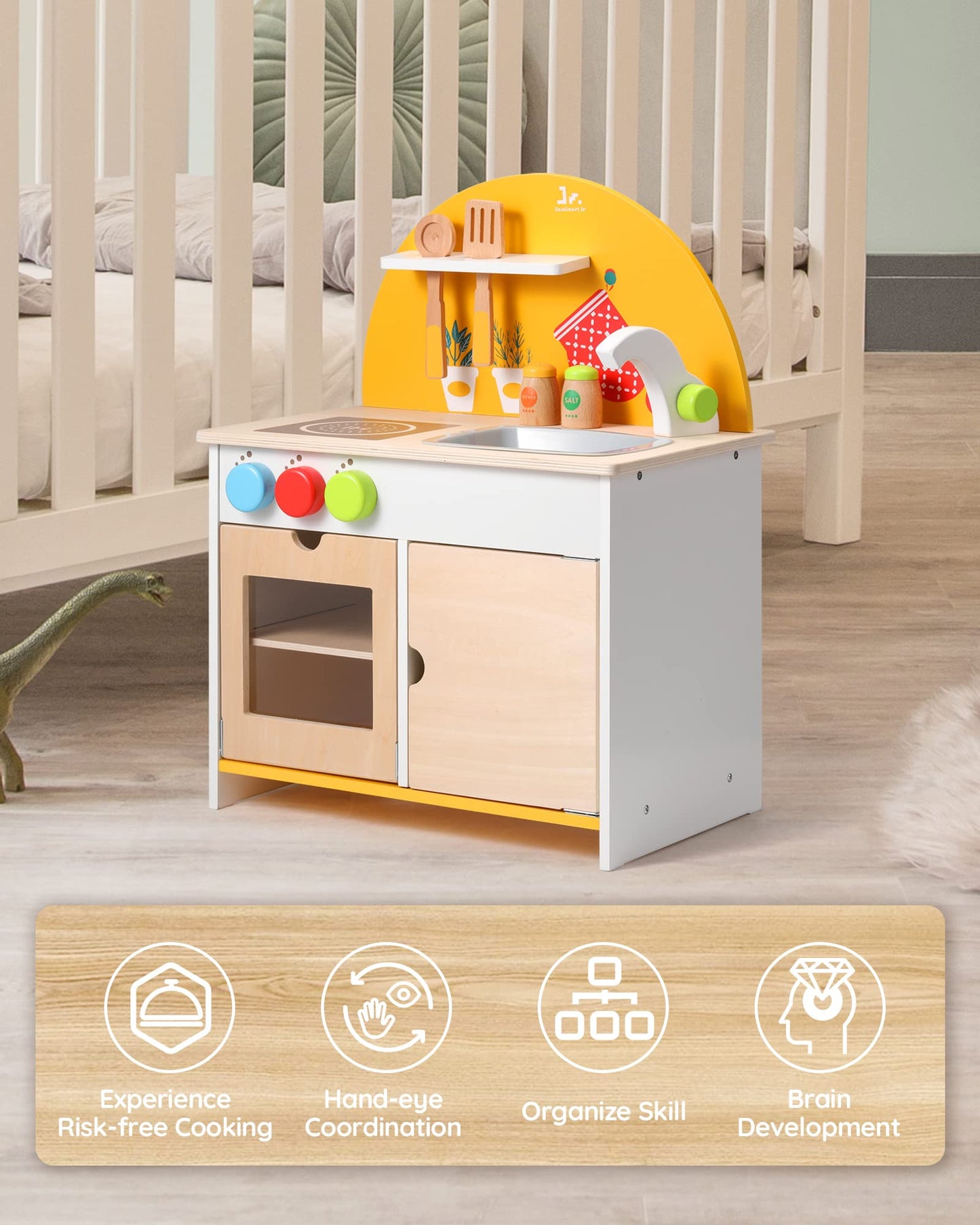Wooden Kitchen Playset-5