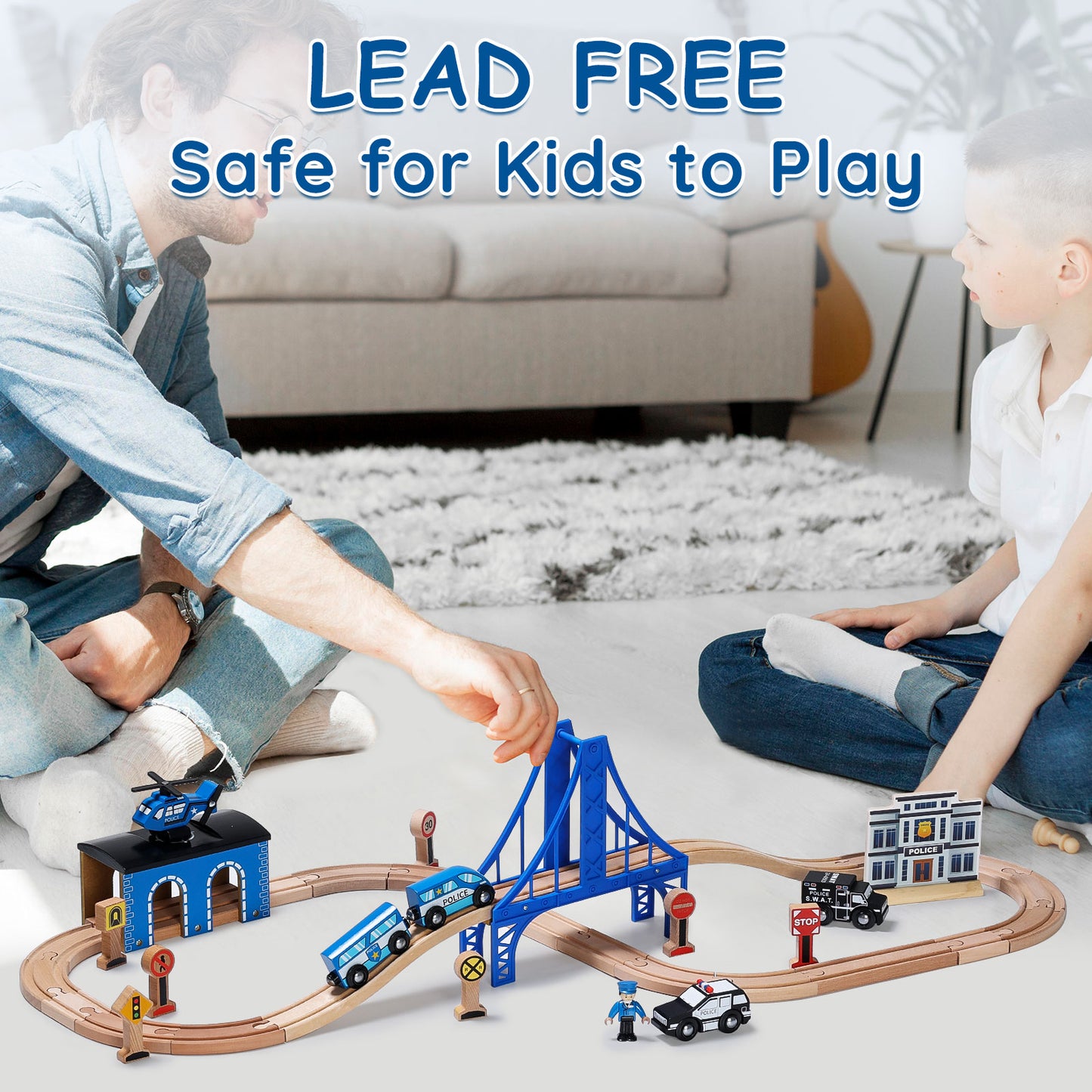 Wooden Train Sets, STEM toys