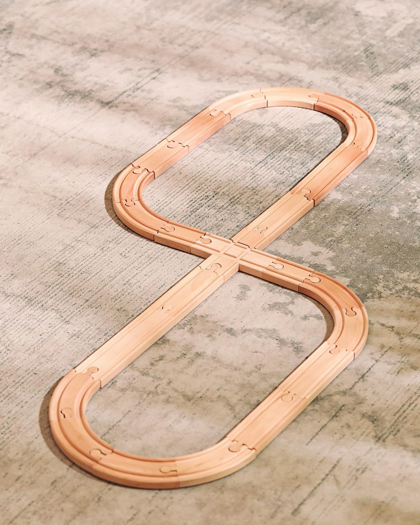 Wooden Train Track Expansion (24 pcs)-3