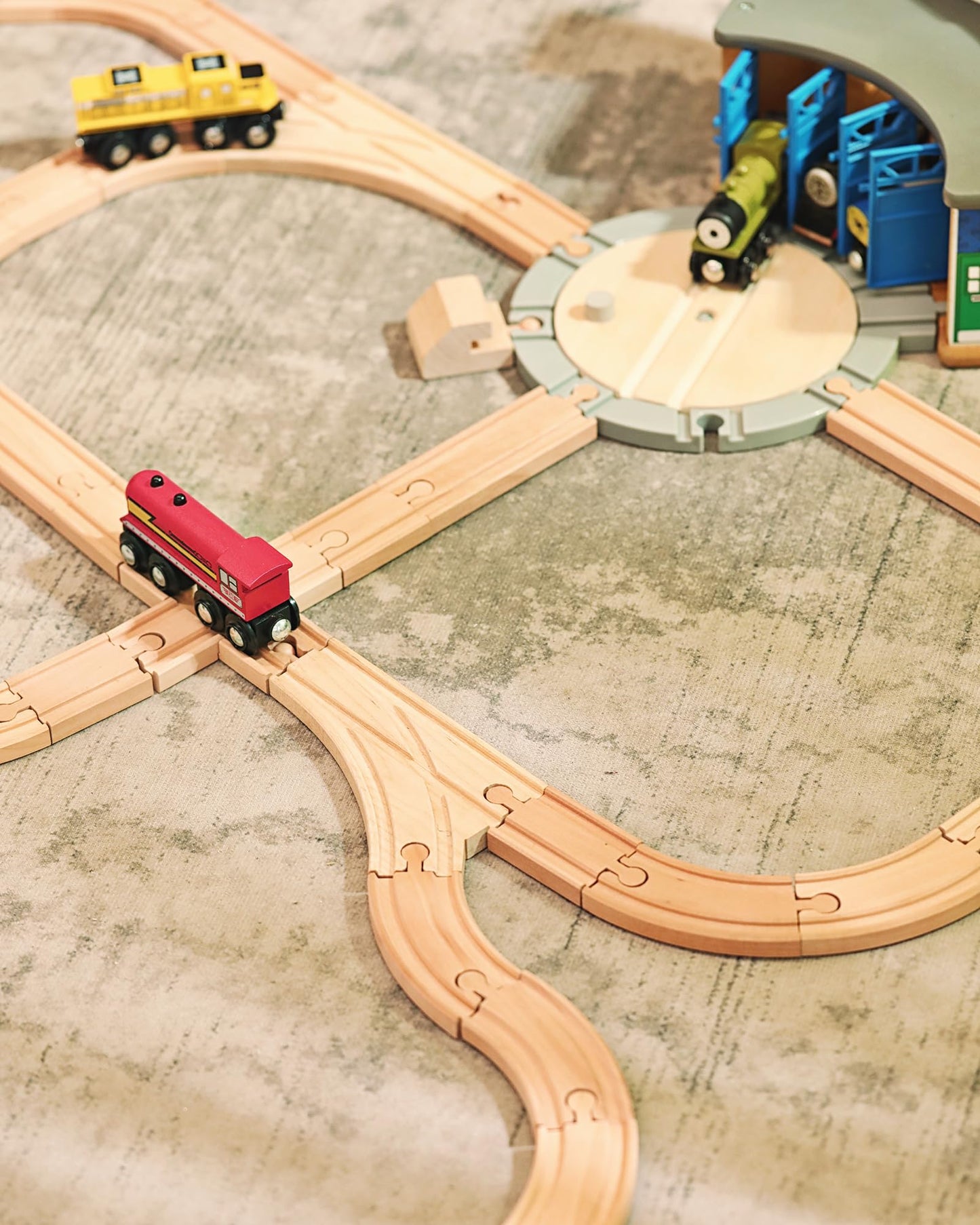 Wooden Train Track Expansion (24 pcs)-5