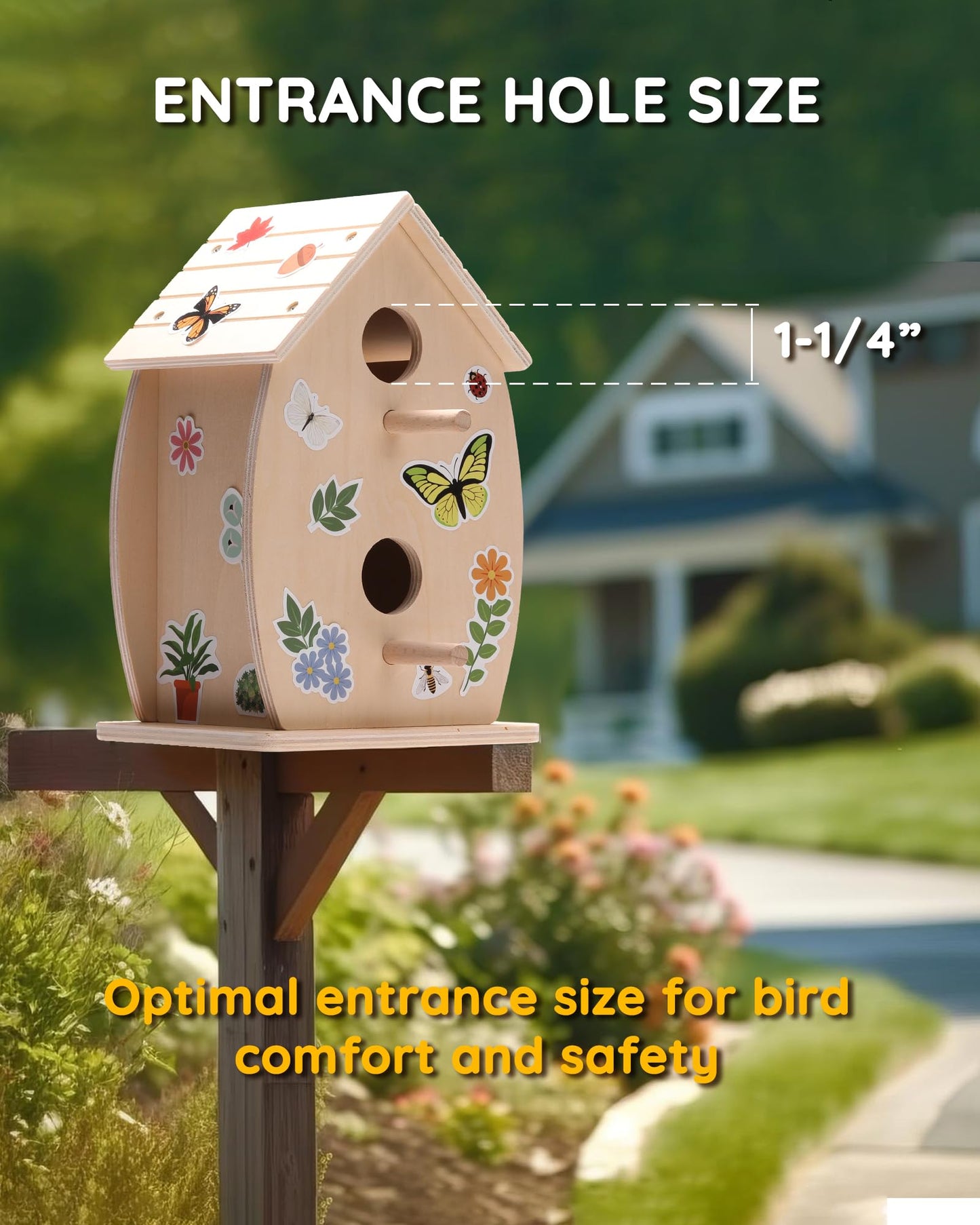 Wooden Toys Bird House Kit for Kids