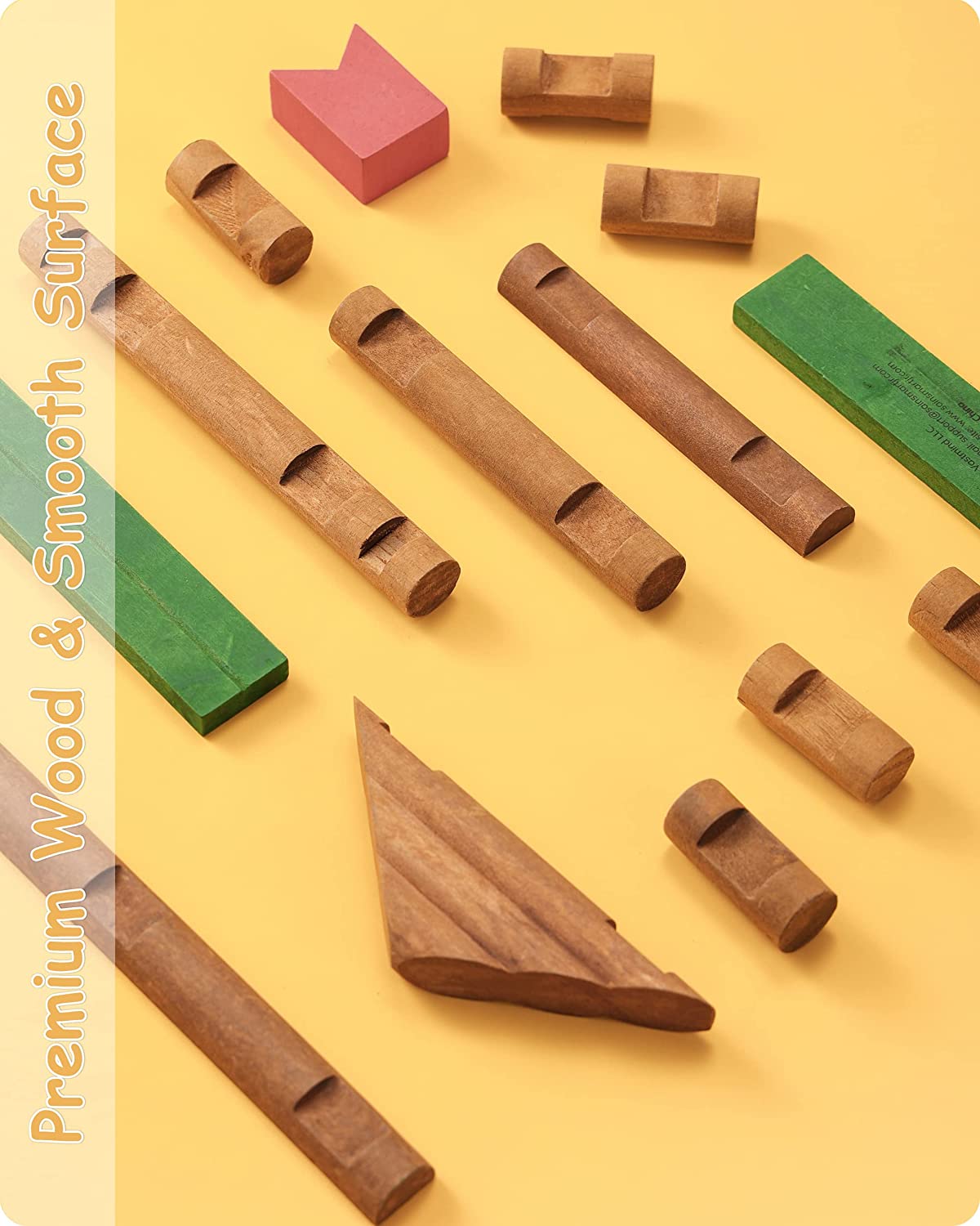 Wooden Log Cabin Set Building House Toy (300 pcs)-5