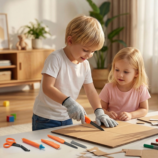 Cardboard Construction Tools for Kids
