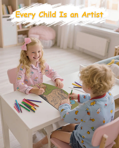 Dinosaur Toys Cardboard Track Set with Clip-on Car