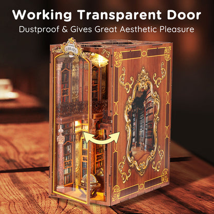 Monastery Library Book Nook Kit with LED Light