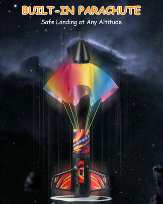 Motorized Air Rocket Toy with Flame Theme