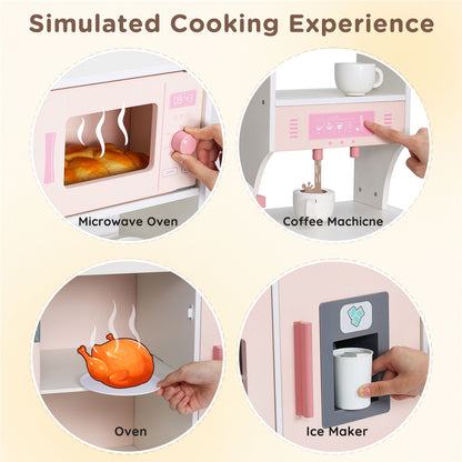 Wooden Play Kitchen Set, L Size