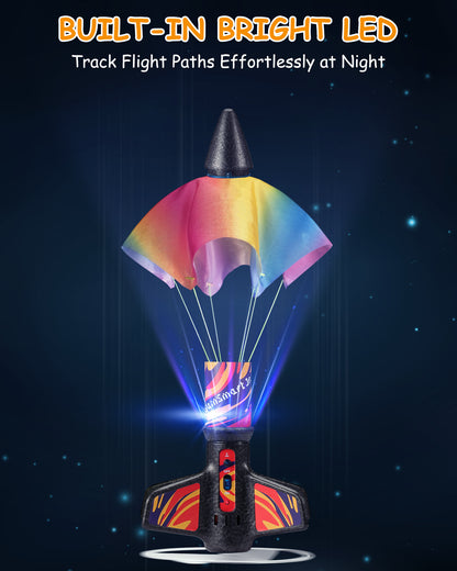 Motorized Air Rocket Toy with Flame Theme