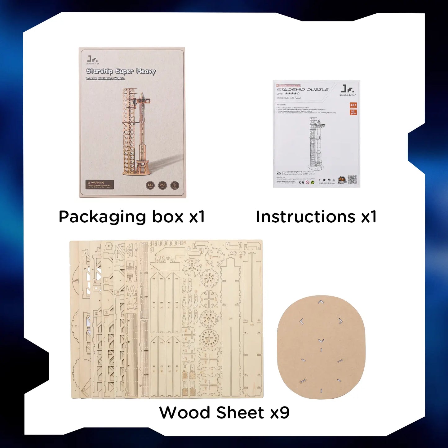 3D Puzzle Space-X Starship Super Heavy Booster