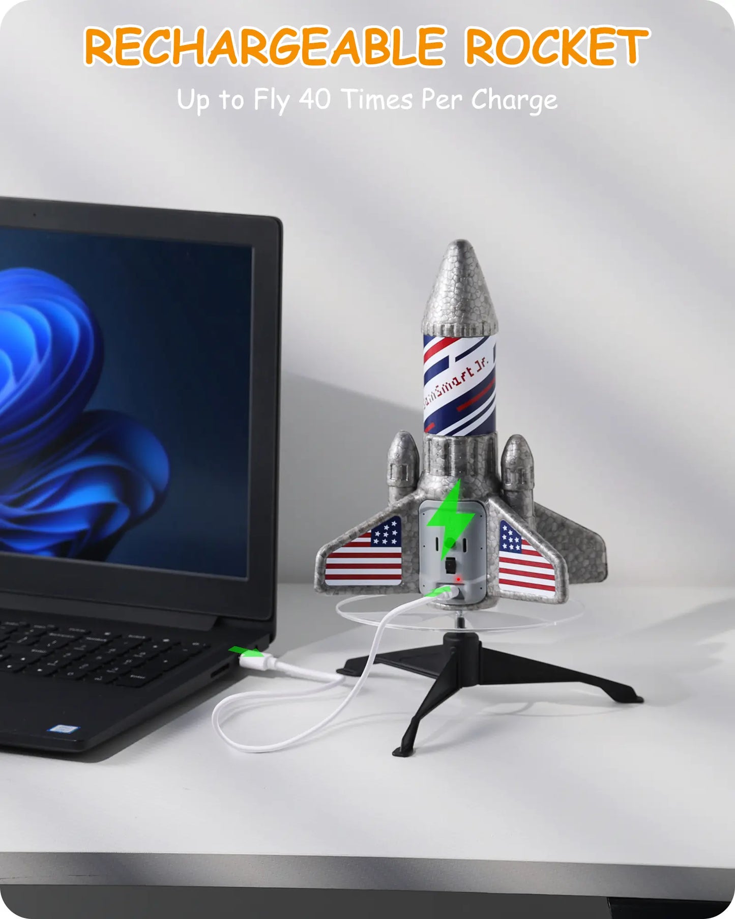 Motorized Air Rocket Toy Upgraded Version