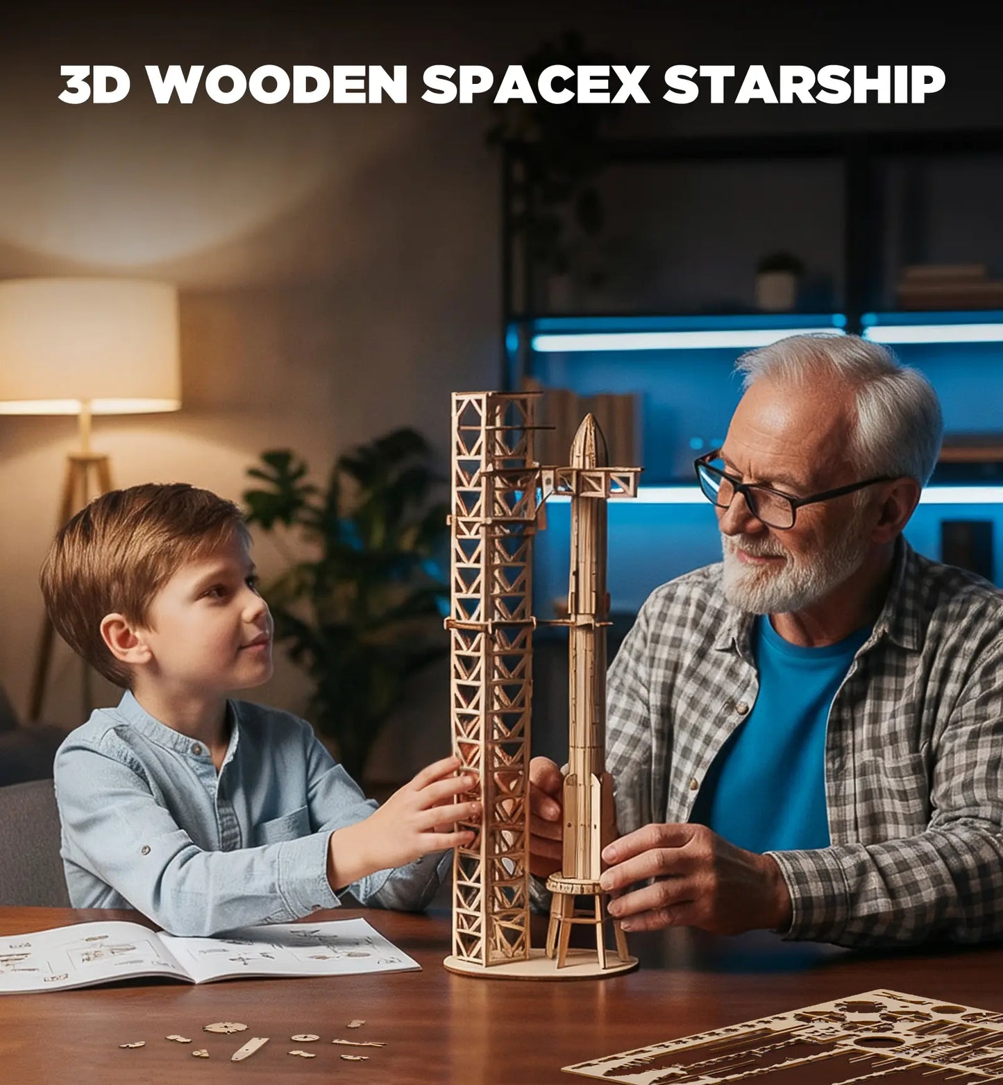 3D Puzzle Space-X Starship Super Heavy Booster