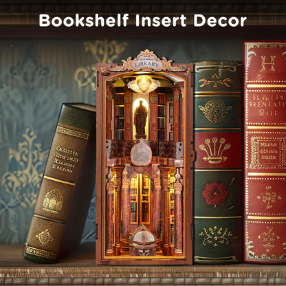 Monastery Library Book Nook Kit with LED Light