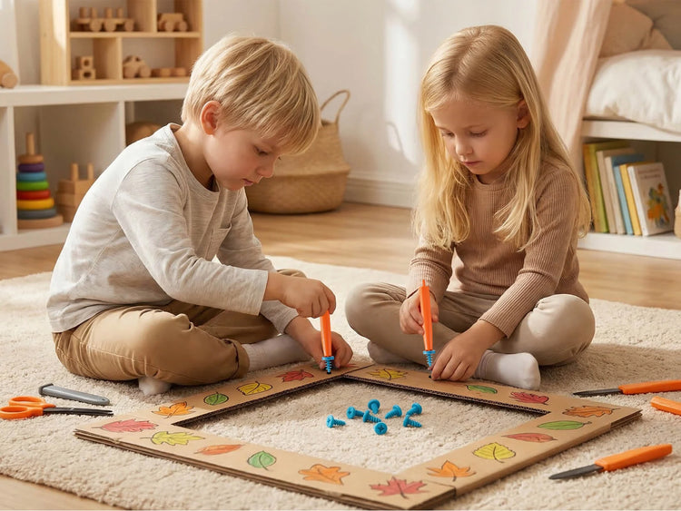 Cardboard Construction Tools for Kids