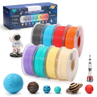 PLA Filament Planet Explorer 8-Color Mini Spool Bundle