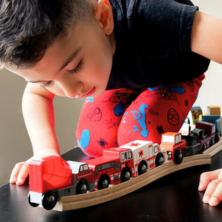 Wooden Toy Car Set (10 PCS)