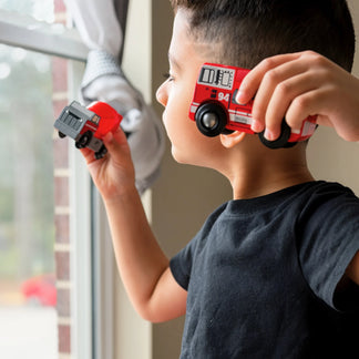 Wooden Toy Car Set (10 PCS)