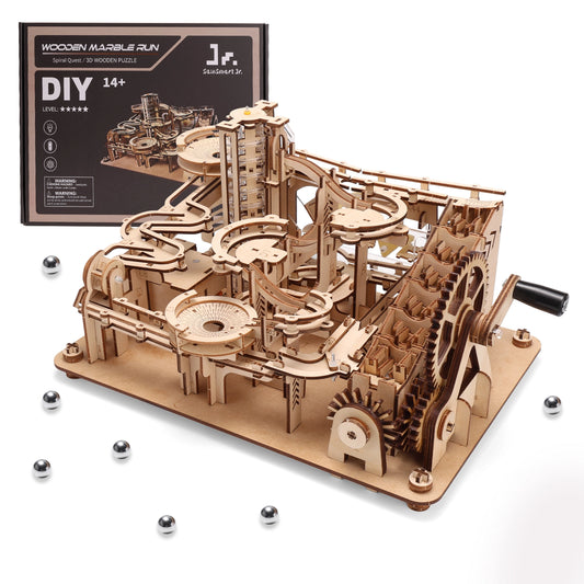 Spiral Quest Wooden 3D Puzzles Marble Run 460pcs