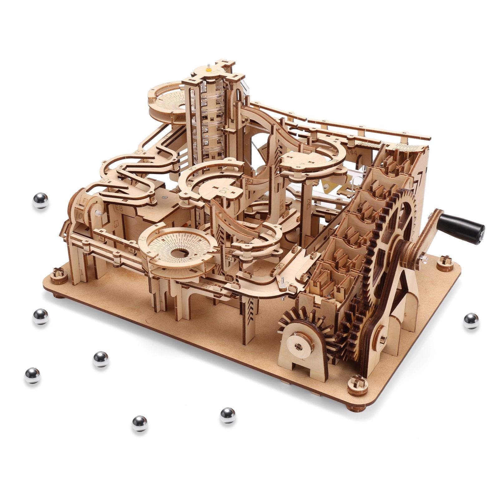Spiral Quest Wooden 3D Puzzles Marble Run 460pcs