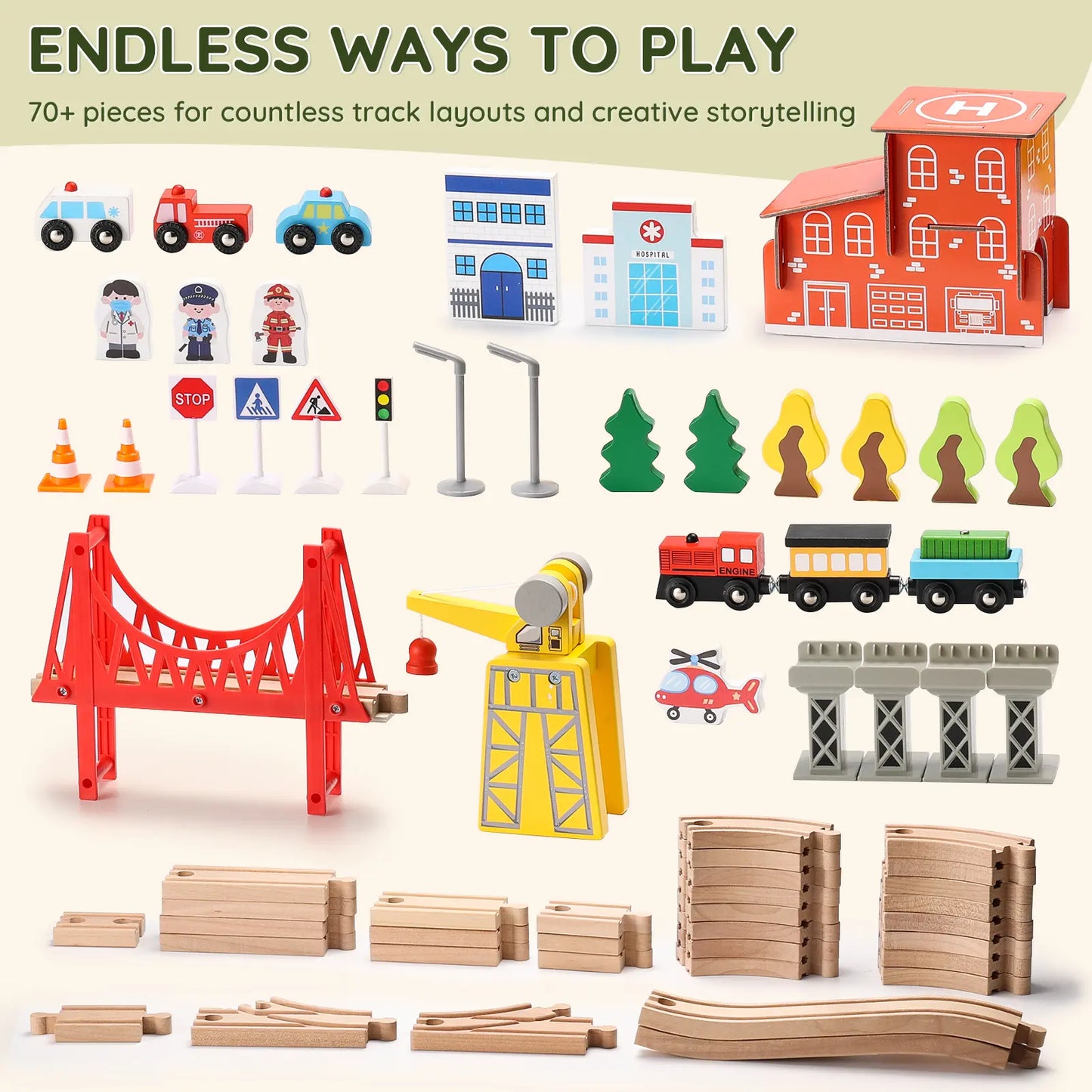 SainSmart Jr. wooden train table with storage - gallery image 3