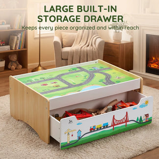 SainSmart Jr. wooden train table with storage - gallery image 4
