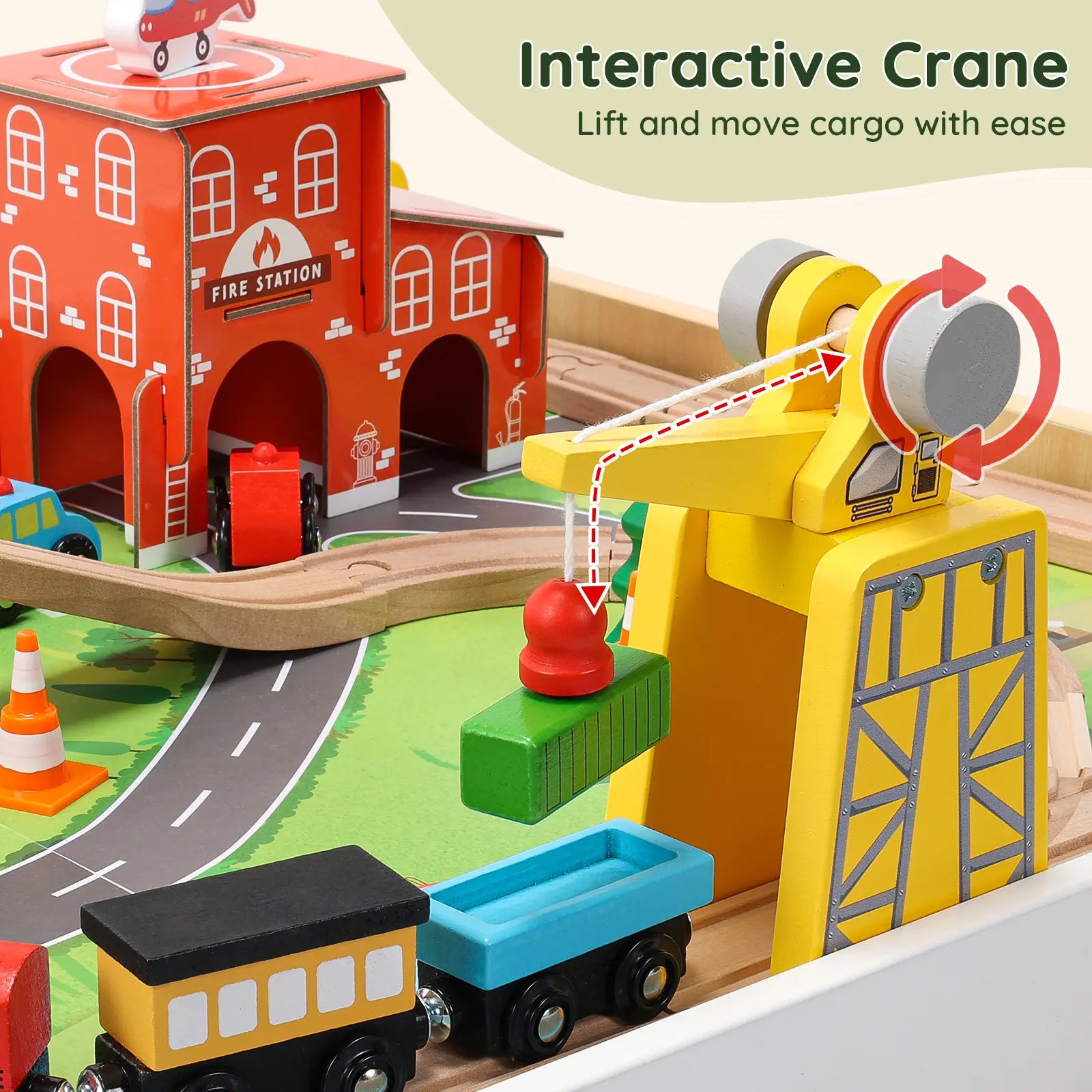 SainSmart Jr. wooden train table with storage - gallery image 6