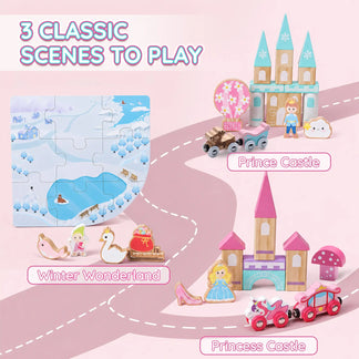 SainSmart Jr. unicorn pink wooden train set - gallery image 5