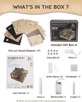 Galaxy Walk 3D Wooden Marble Run Kit