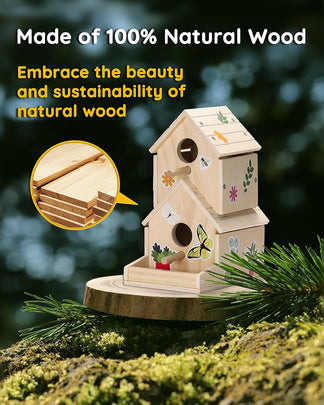 Wooden Toys Bird House Kit for Kids
