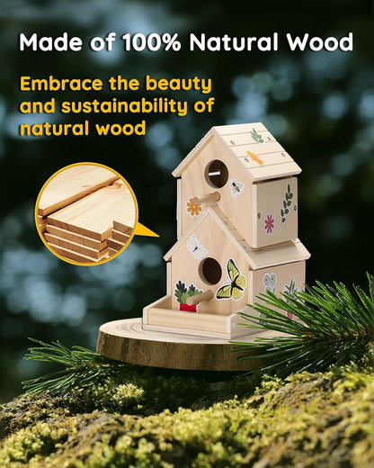 Wooden Toys Bird House Kit for Kids
