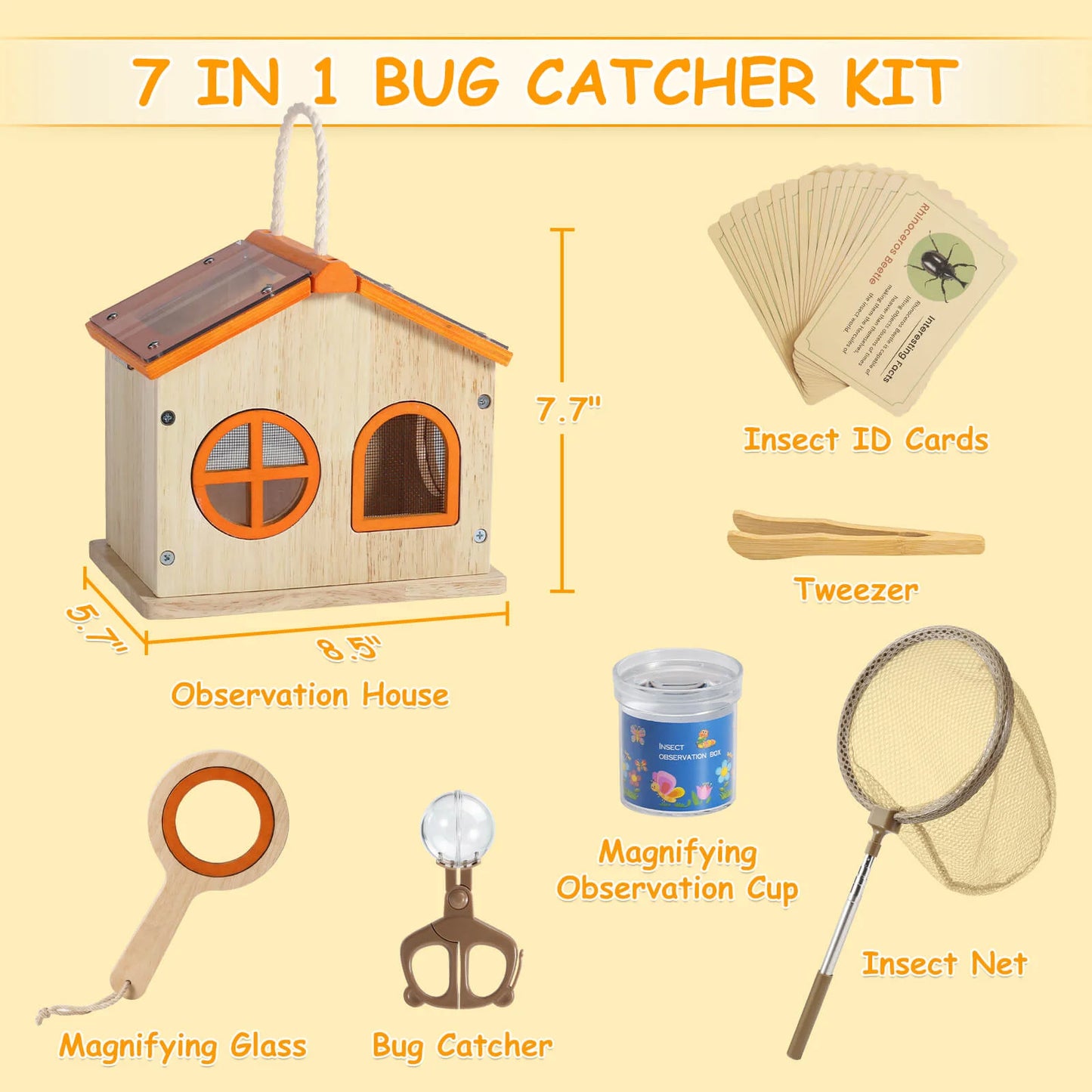 7-in-1 Bug Catcher Kit with various components
