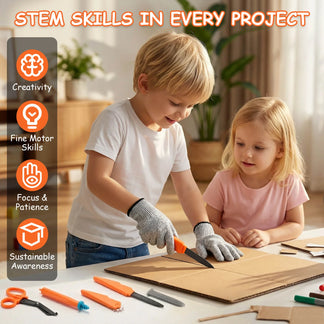 DIY cardboard tools for children