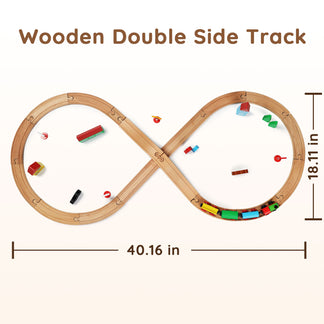 wooden double side track
