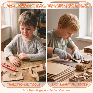 Educational Cardboard Construction Set for Hands-On Learning