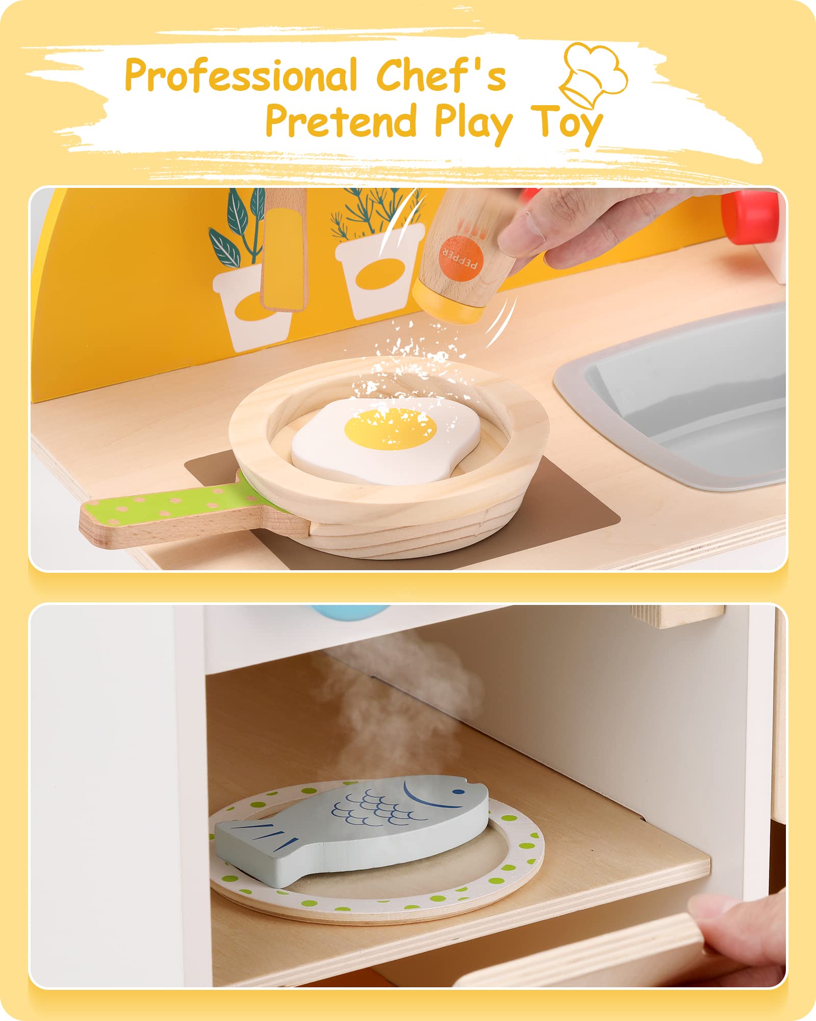 Wooden Kitchen Playset-3