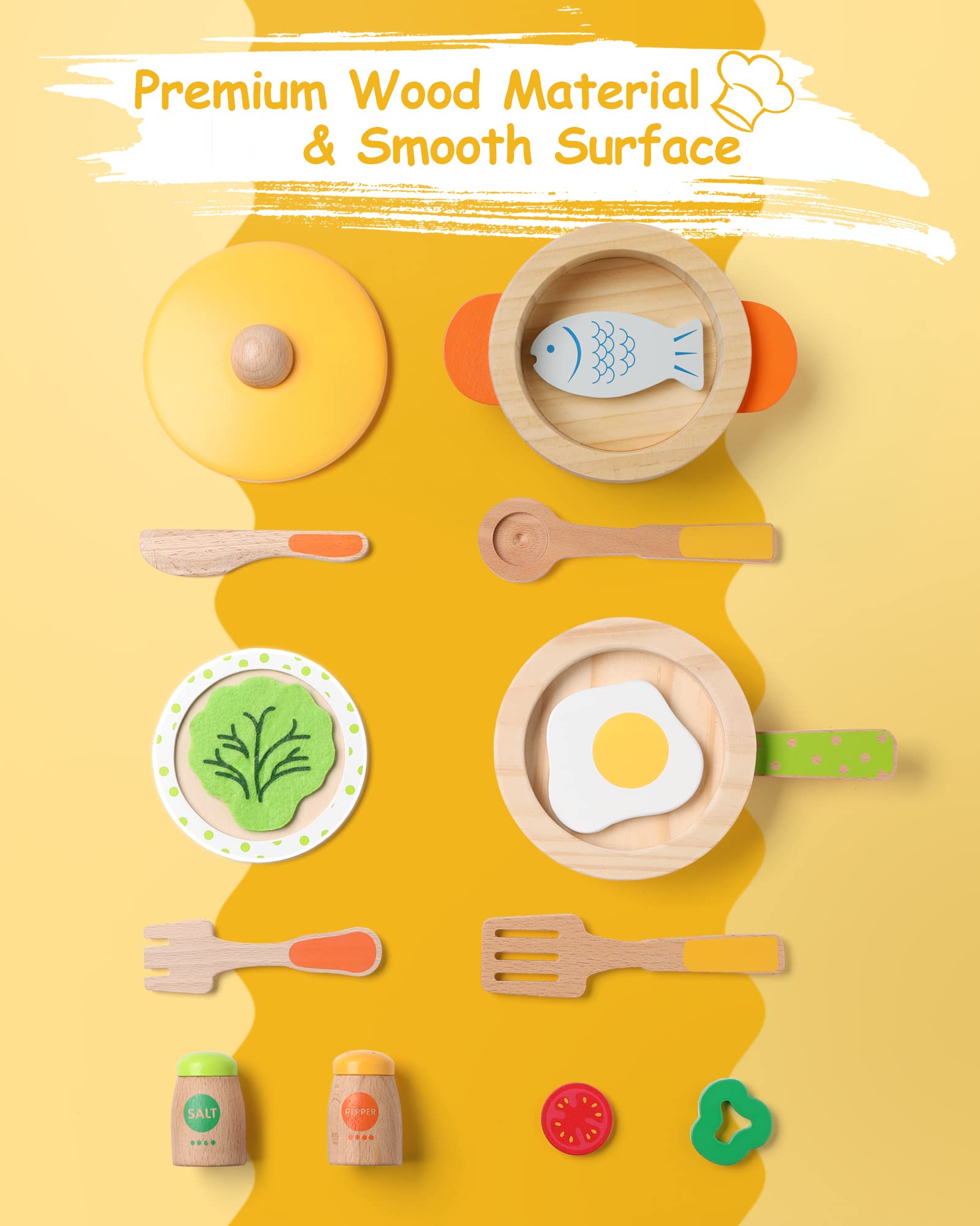 Wooden Kitchen Playset-4