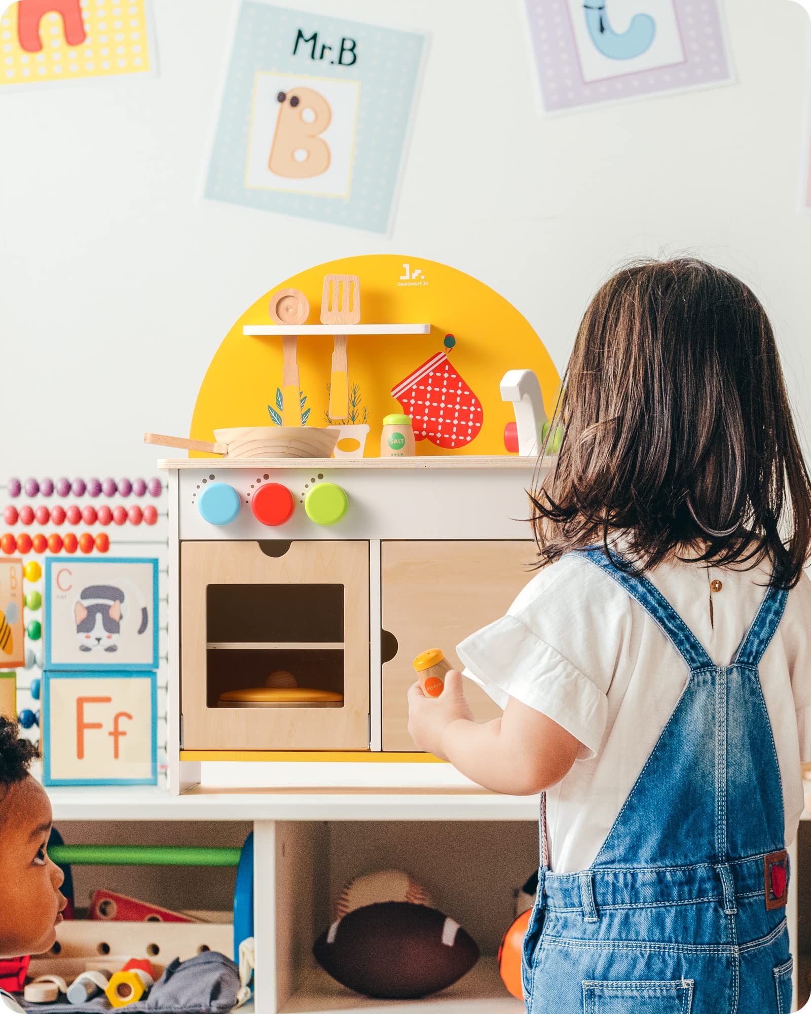 Wooden Kitchen Playset-6
