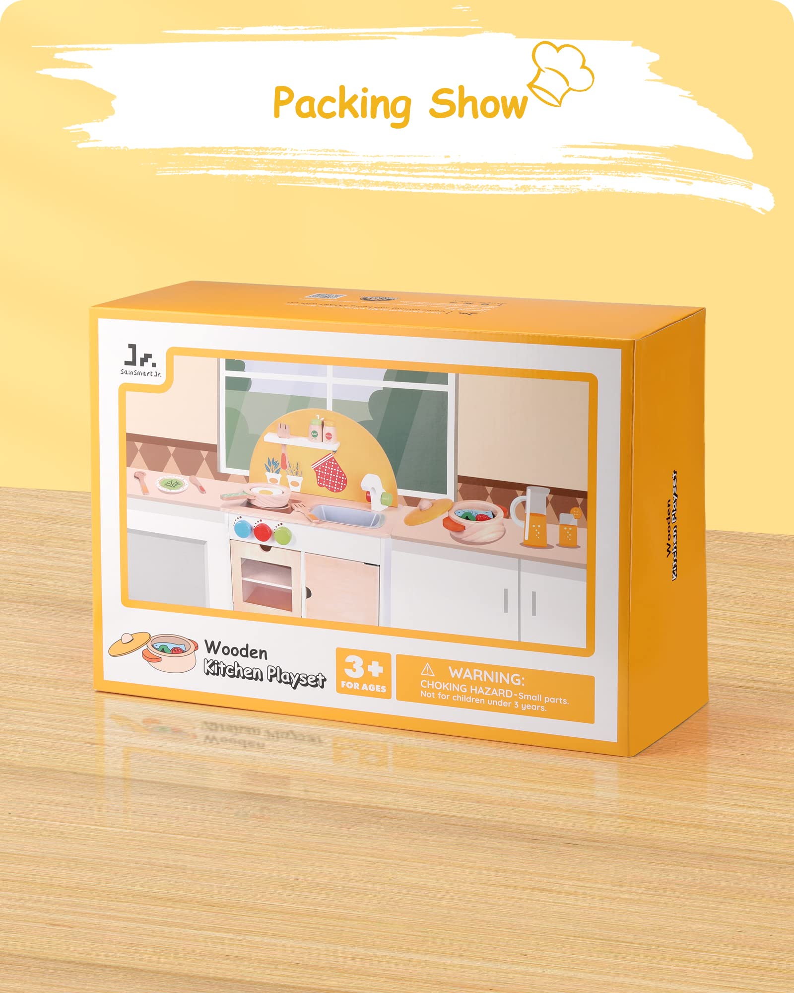 Wooden Kitchen Playset-7
