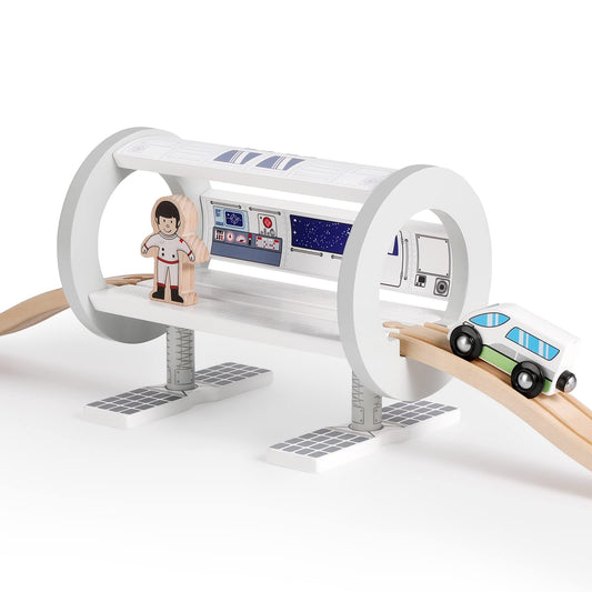 Wooden Space Station Train Set Accessories