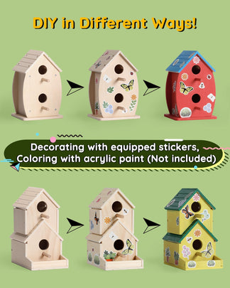 Wooden Toys Bird House Kit for Kids