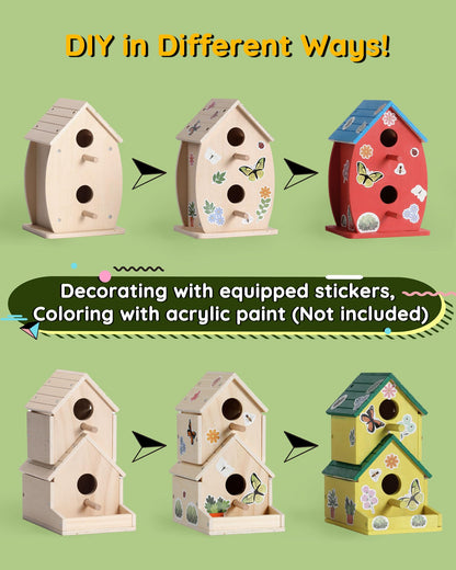 Wooden Toys Bird House Kit for Kids
