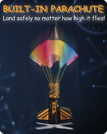 Motorized Air Rocket Launcher with Parachute