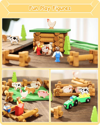 fun play figures-lincoln logs toy