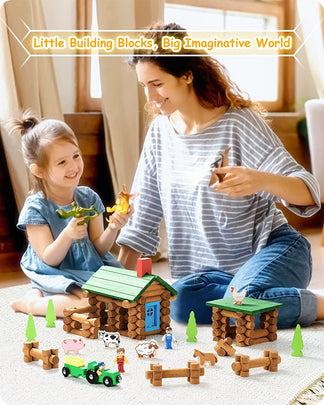 imaginative world- Lincoln logs toy